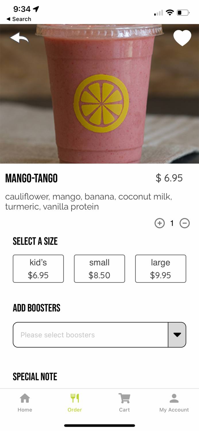 Green and Tonic Ordering