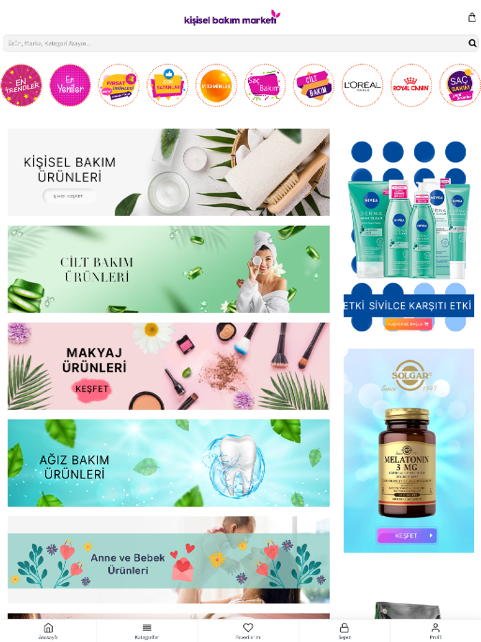 Kişisel Bakım Marketi