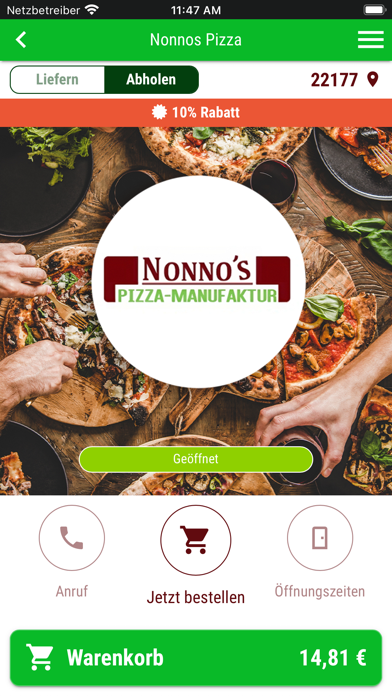 Nonnos Pizza Screenshot