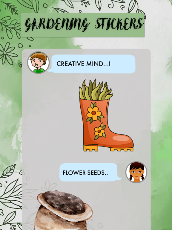 Screenshot #5 pour Watercolor Gardening Sticker