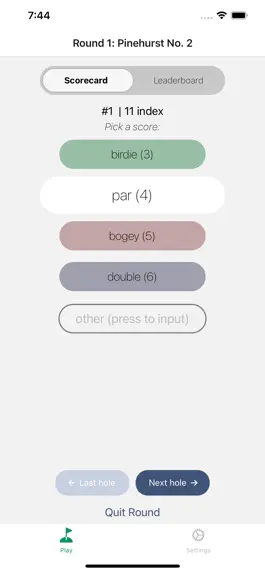 Game screenshot Leaderboard Golf App mod apk