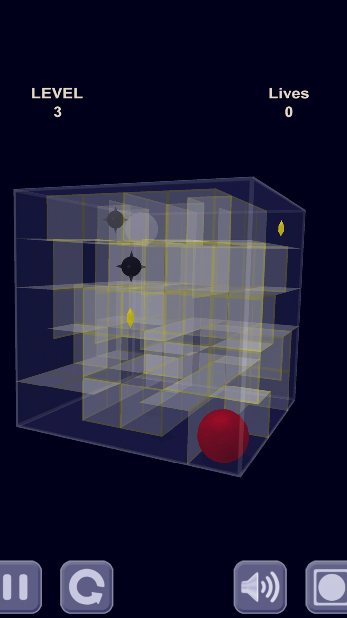 Red ball and Glass maze