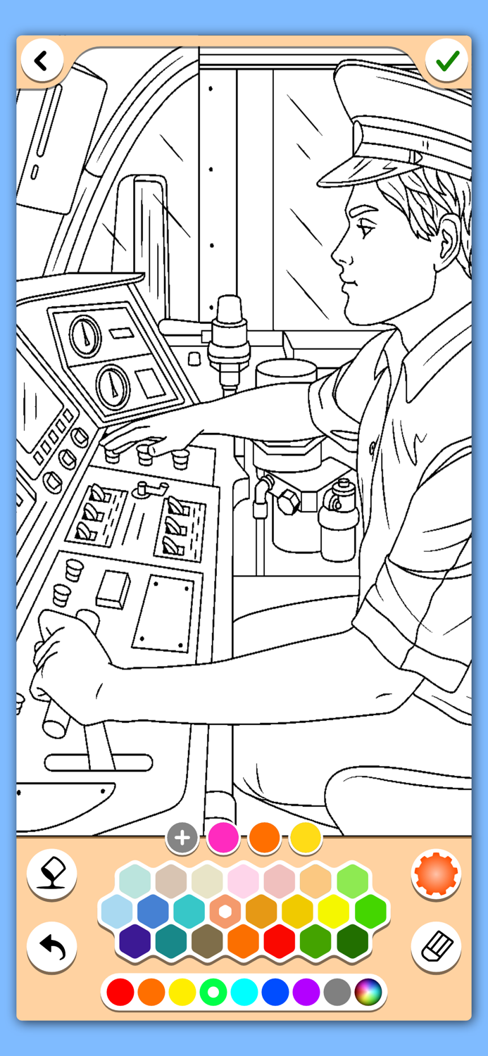Trains coloring pages