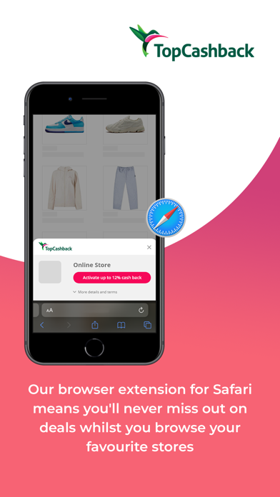 TopCashback: Browser Extension Screenshot