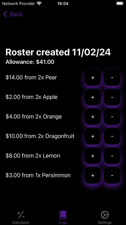 #4. Allowance Calculator (iOS) 由: Jackson Crawford