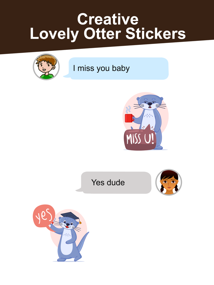 Lovely Otter Friends