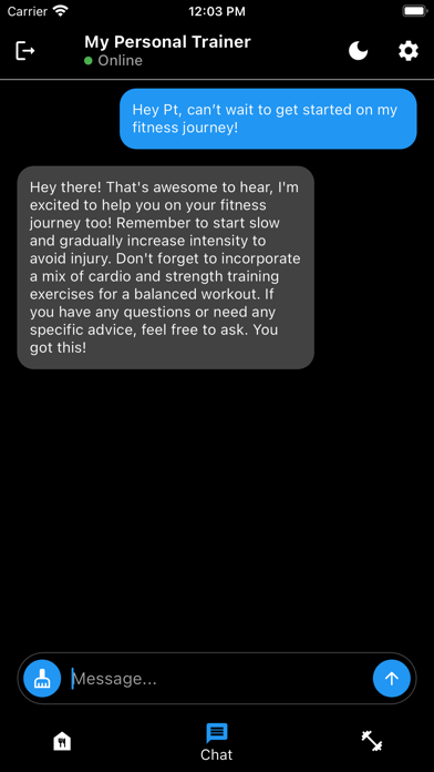 My Personal Trainer - AI Screenshot