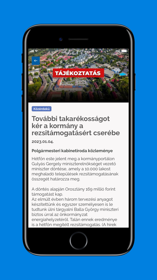 #4. Oroszlány (iOS) Podle: Appentum Kft.