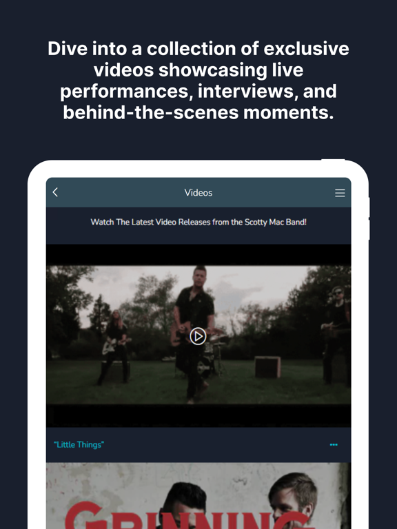 Scotty Mac Band iPad screenshot 3 - Music app
