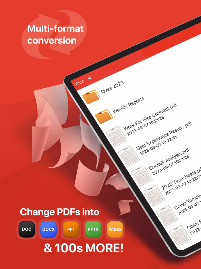 Convert to PDF, Word, PPT, Doc