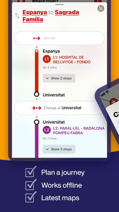 Screenshot #3 pour Barcelona Metro Map & Routing