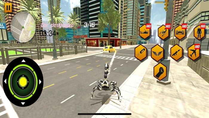 Scorpion Robot Car Shooting