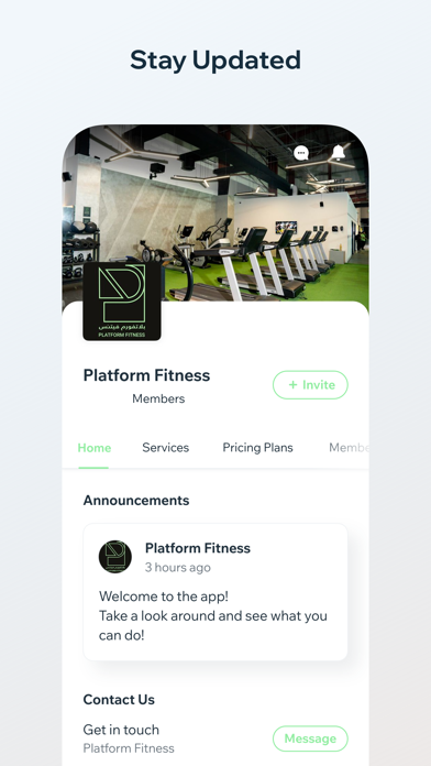 Platform Fitness UAE Screenshot