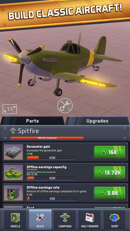 #6. Idle Planes: Airplanes & Jets (iOS) 来自: By Aliens L.L.C - F.Z
