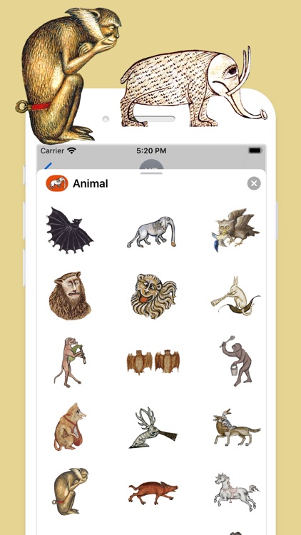 Medieval Animal Stickers screenshot-3