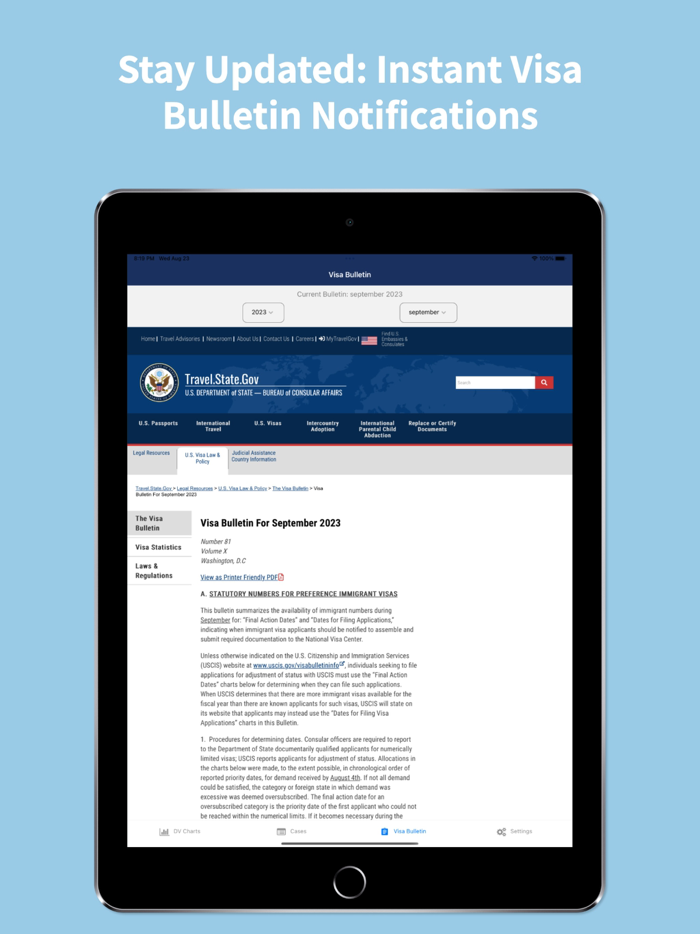 USCIS Plus Case Tracker and DV