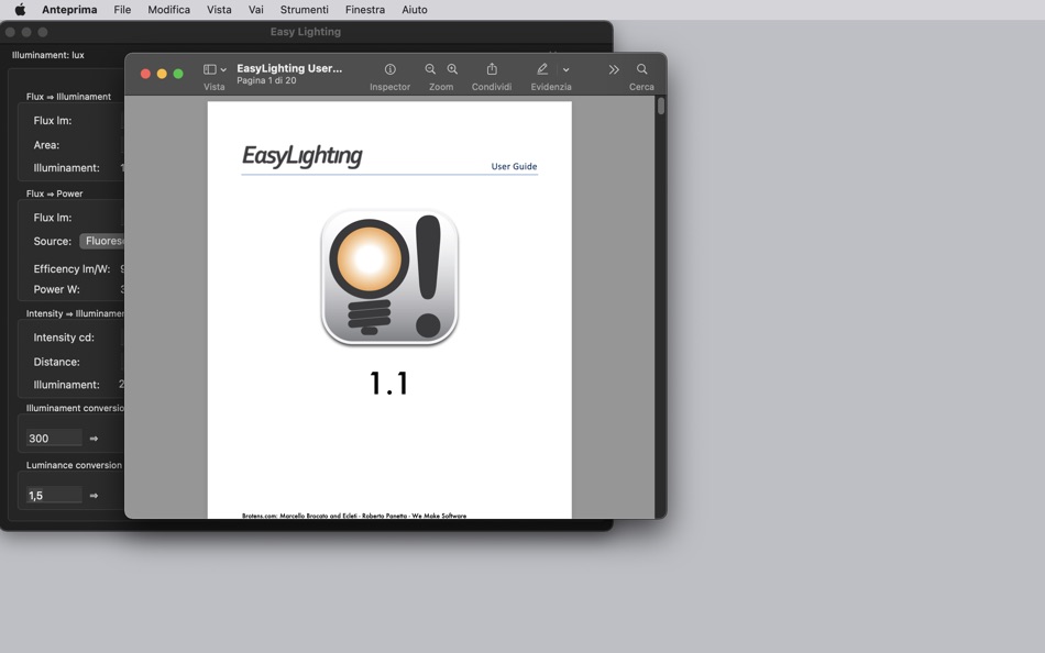 #8. Easy Lighting (macOS) 由: Marcello Brocato
