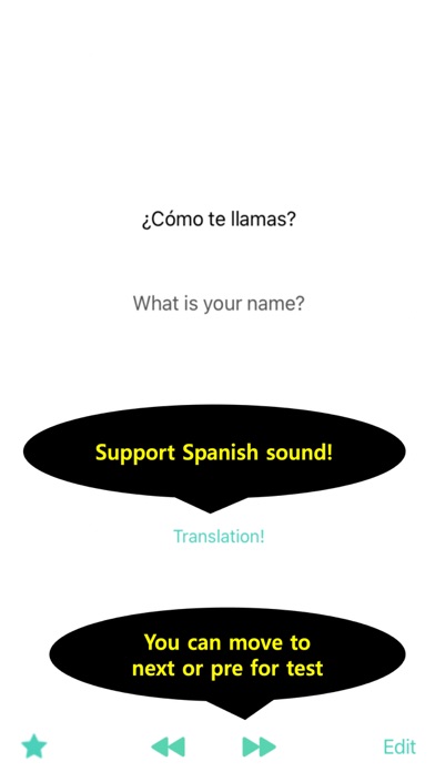 My Spanish Vocabulary Screenshot