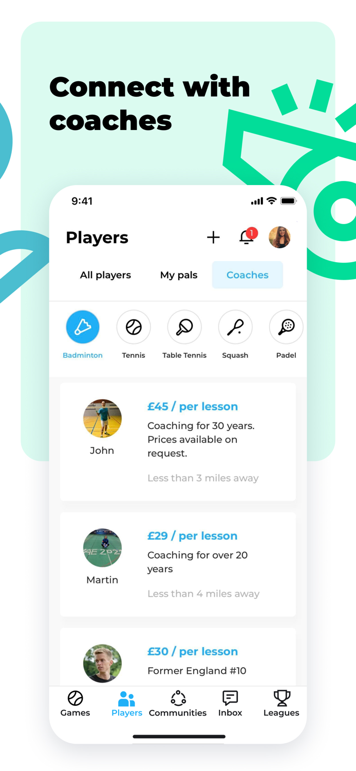 RacketPal Find Sport Partners