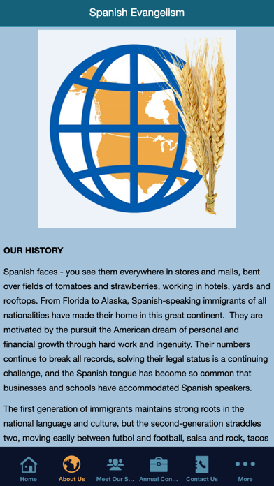 Span. Evangelism Ministry UPCI Screenshot