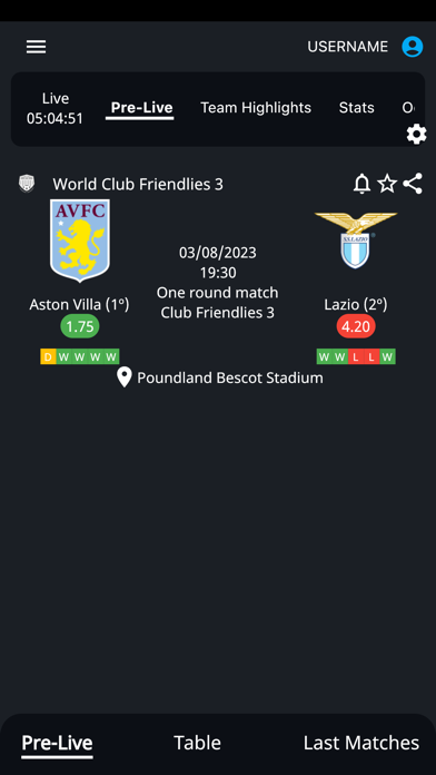 CornerPro - Livescores Screenshot