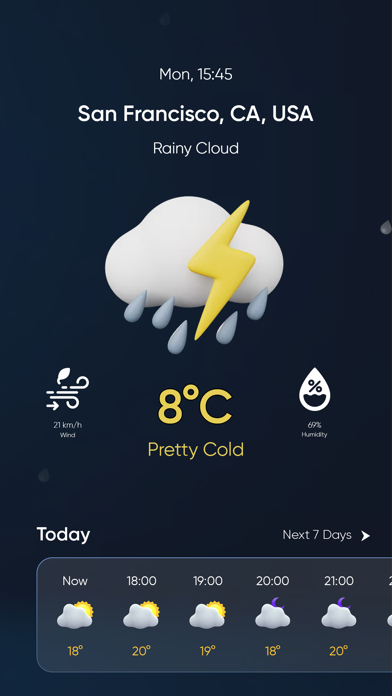 3D Earth and Weather Screenshot