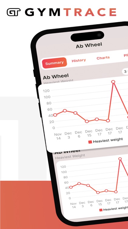 GymTrace Workout Tracker Log