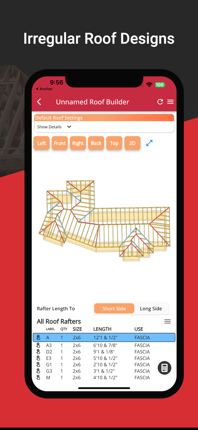 RedX Roof Builder - 3D Design