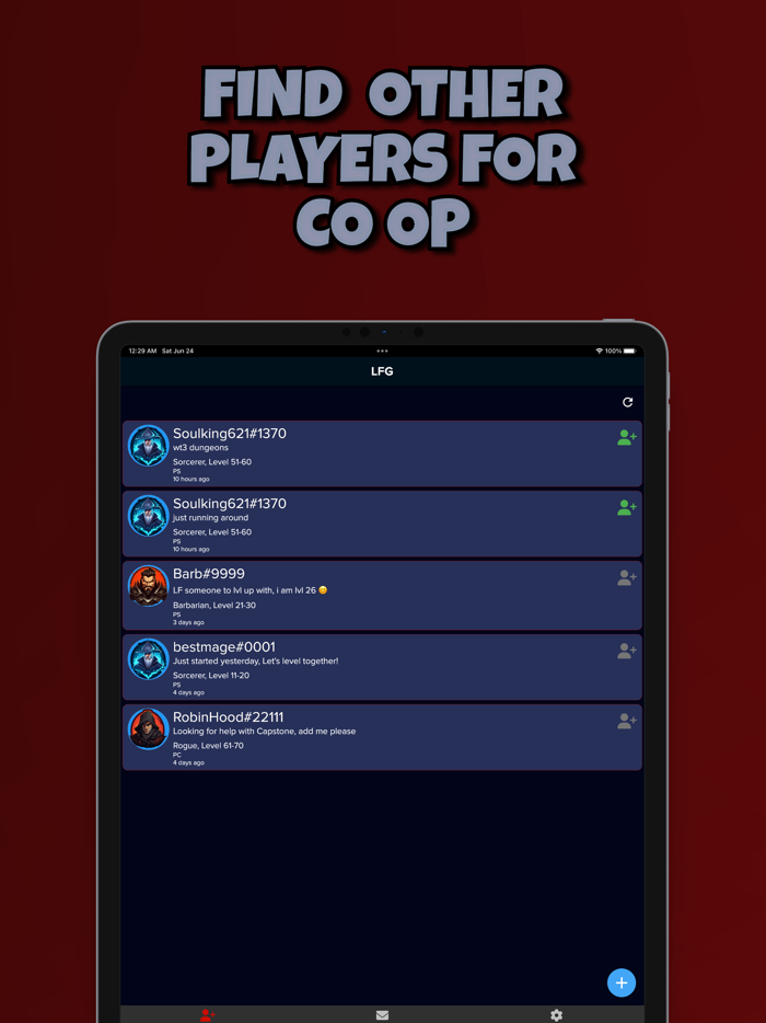 D4 LFG - Group Finder Diablo 4