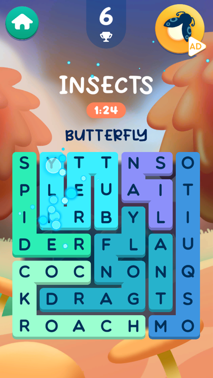 Word Puzzle One Line