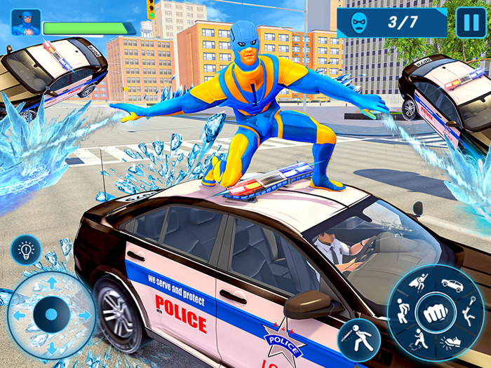 Snow Hero Robot Rescue Game