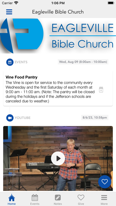 Eagleville Bible Church Screenshot
