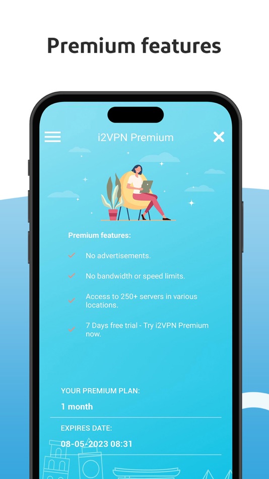 #9. i2VPN - Secure VPN Proxy (iOS) By: I2TEK LTD