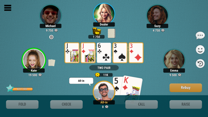 Kindza Poker - Texas Holdem Screenshot