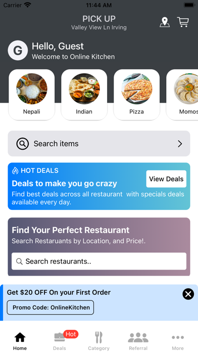 Online Kitchen Screenshot