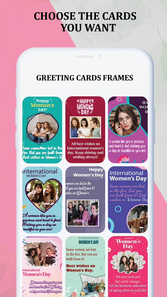 Womens Day Frames and eCards