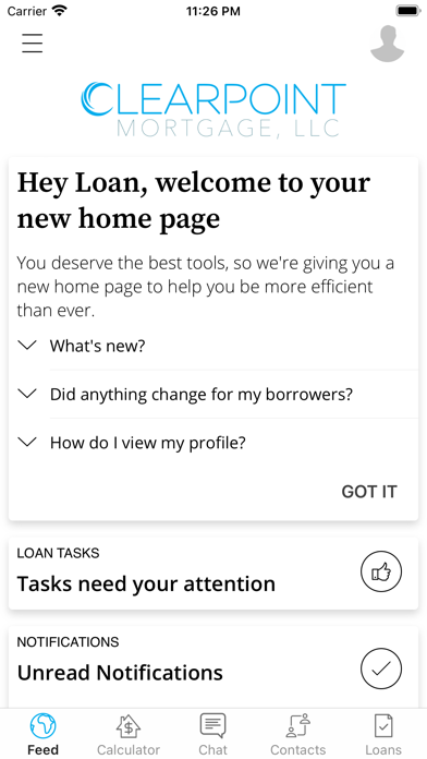 ClearPoint Mortgage App Screenshot