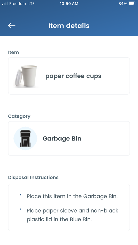 #2. TOwaste – City of Toronto (iOS) By: City of Toronto