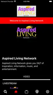 aspired living network iphone screenshot 1