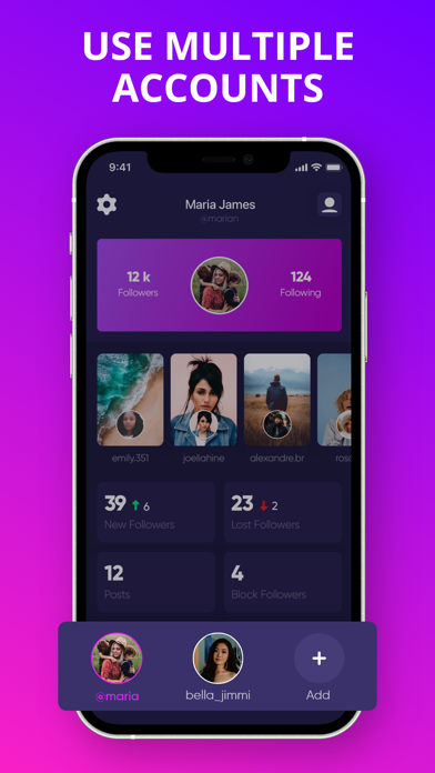 Followers Reports & Tracker Screenshot
