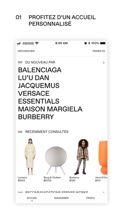 Screenshot #1 pour SSENSE: mode de designers