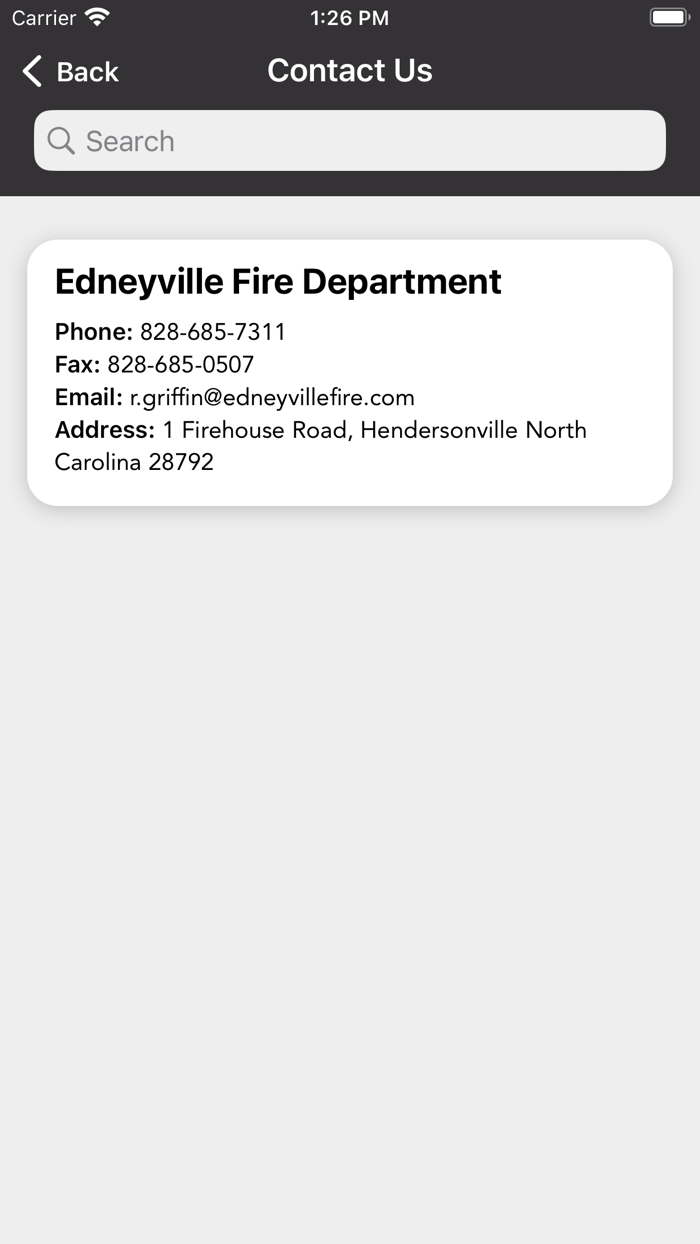 Edneyville Fire Department NC