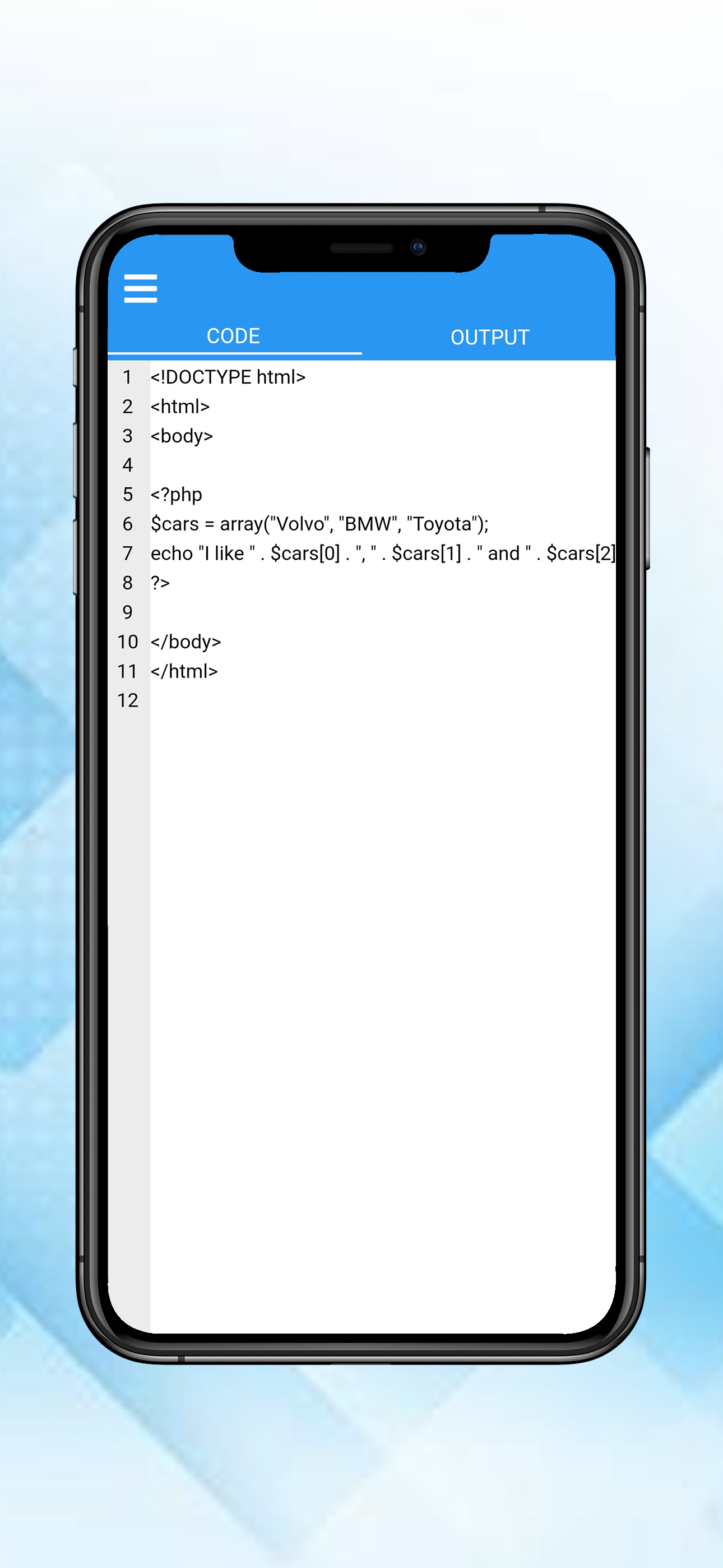 PHP editor - instant output