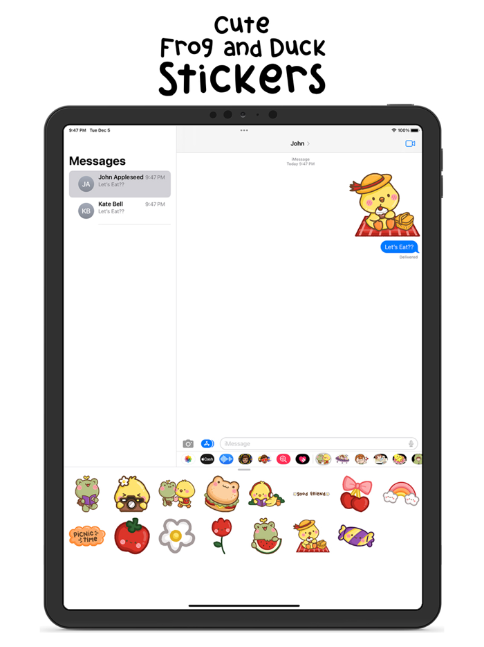 Cute Frog and Duck Stickers