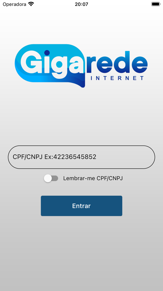 GIGA REDE CLIENTE - 1.1 - (iOS)