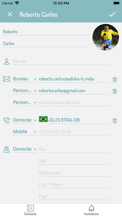 Contact-Me Screenshot