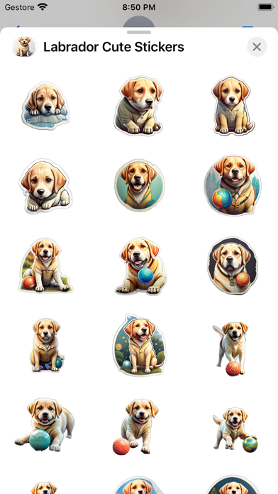 Labrador Cute Stickers Screenshot