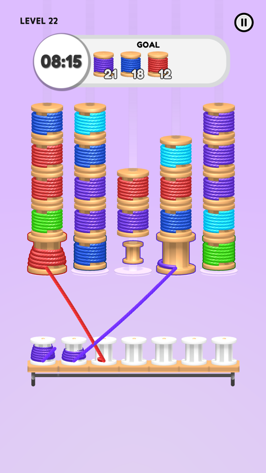 #1. Threads and Ropes (iOS) Podle: Gybe Games