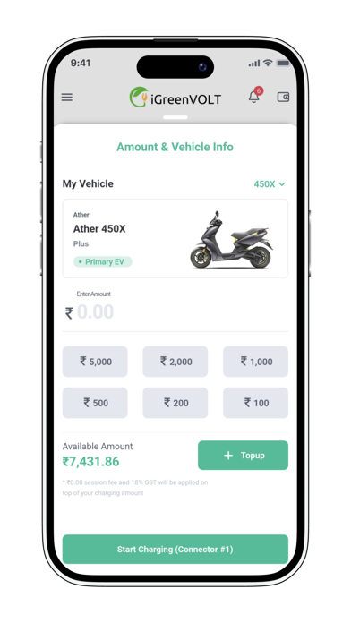 iGreenVOLT - EV Charging Screenshot