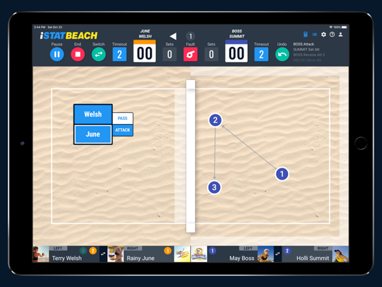 iStatBeach iPad screenshot 1 - Sports app
